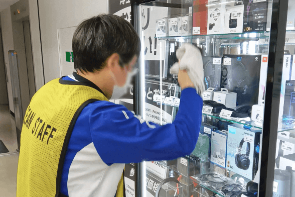 店舗および各グループ事業所の清掃業務のイメージ画像