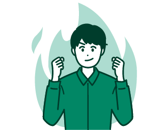 GLOWING 情熱的にの人物イラスト