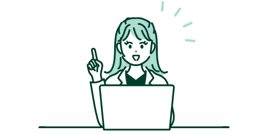 支援機関様との密接な関係性構築の人物イラスト